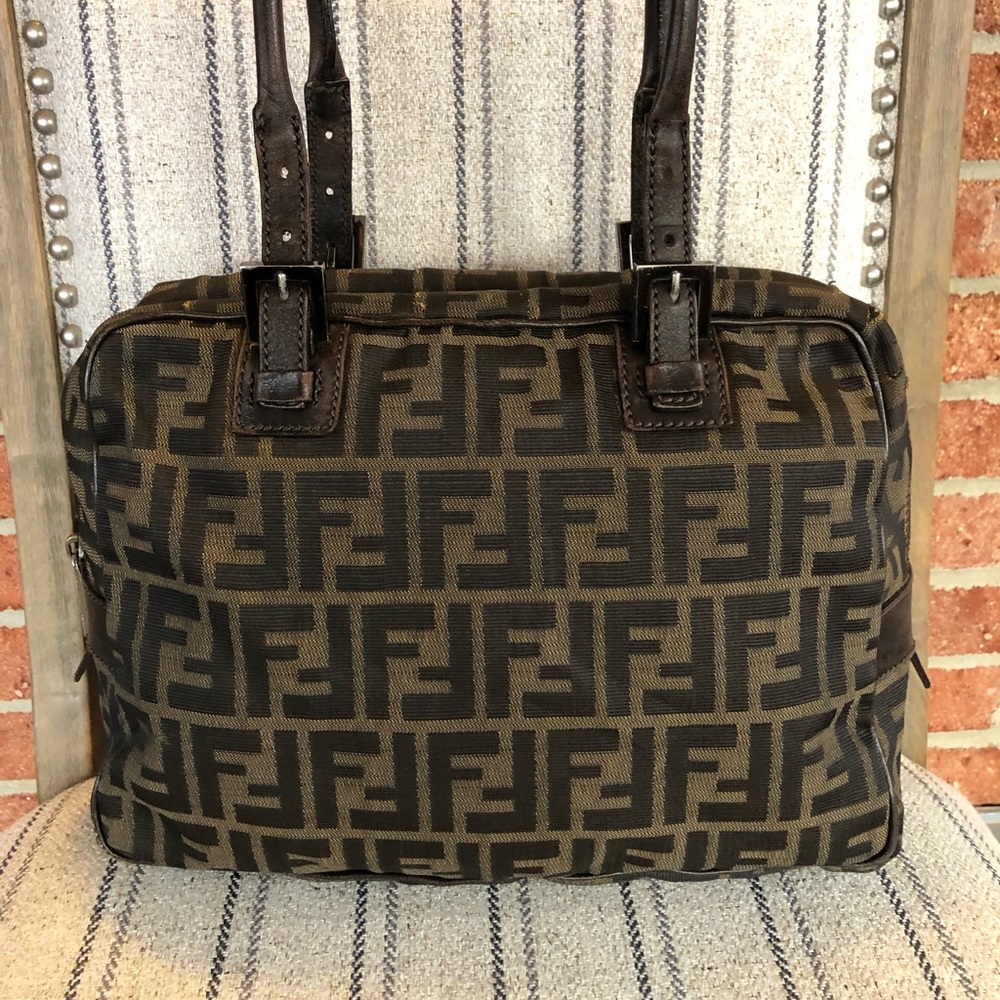 😍ONE DAY SALE!!! Classic Auth. Vtg Fendi Zucca Bag💗